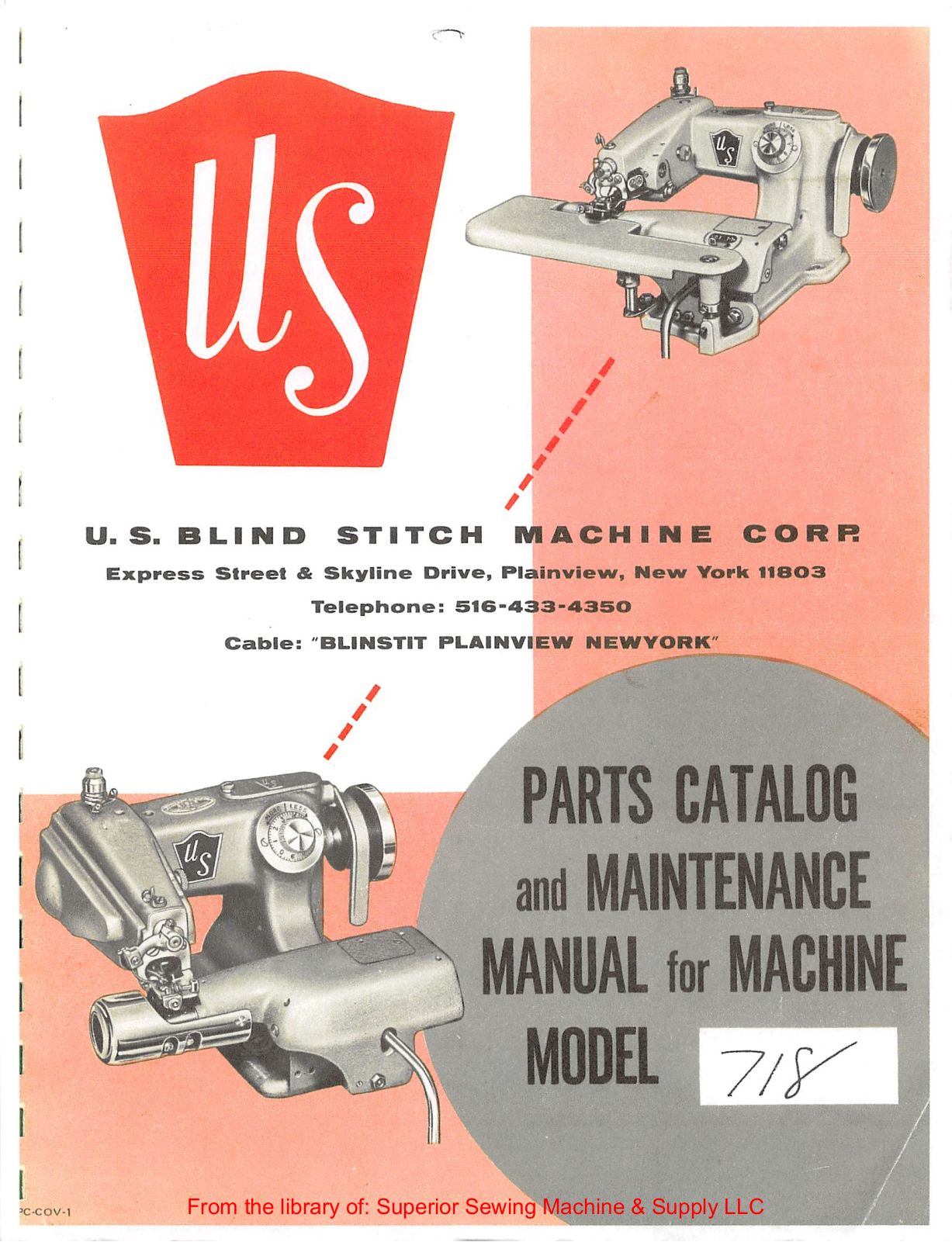 U S Blindstitch 718 User Manual - ManualMachine.com