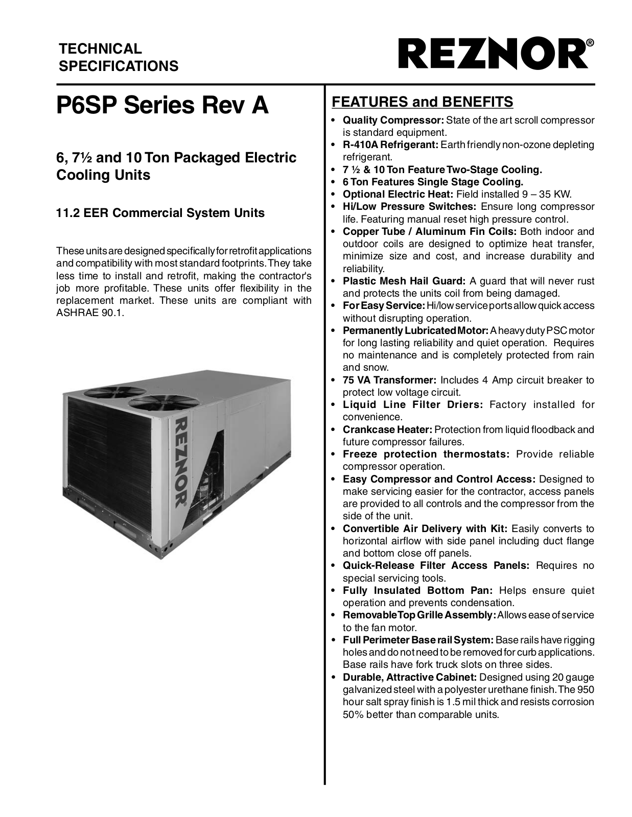 Reznor P6SP-072 User Manual