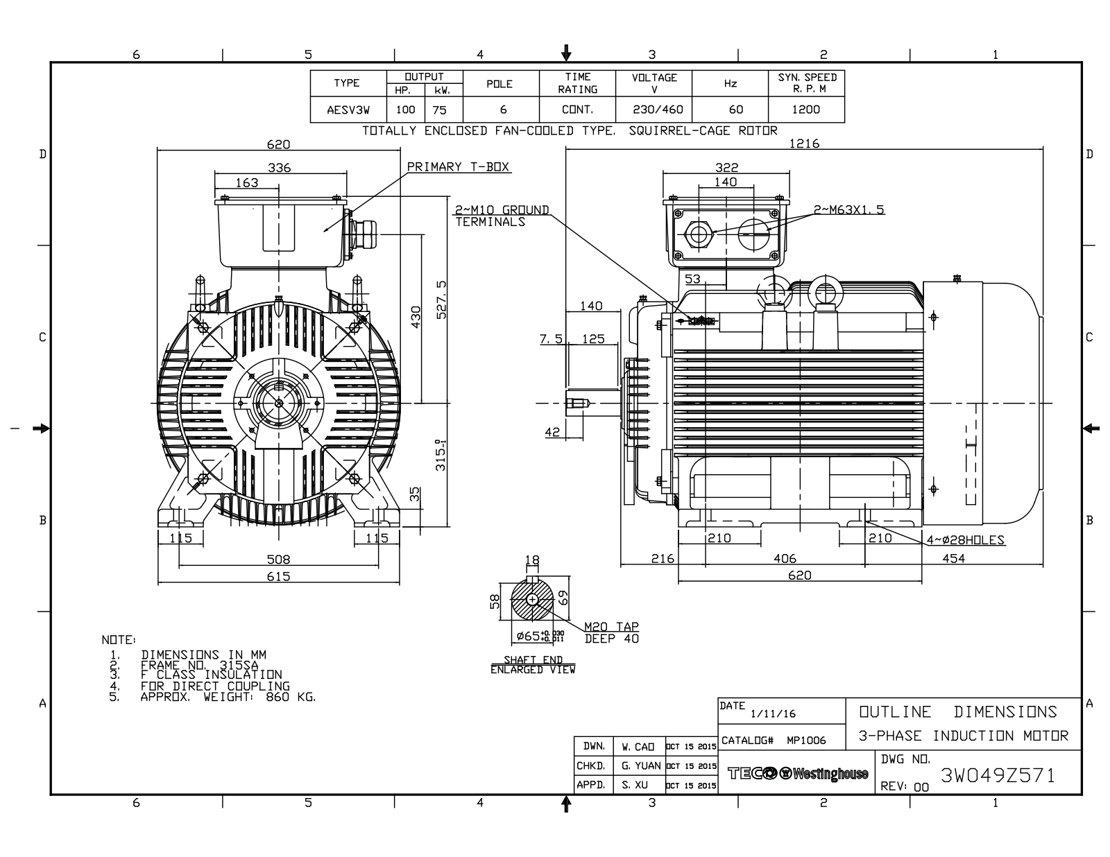 Teco MP1006 Reference Drawing