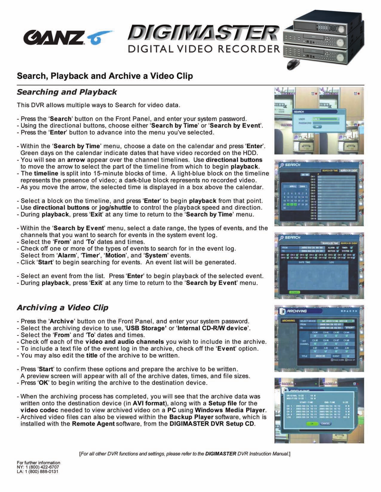 Digimaster QANC 6 Software manual