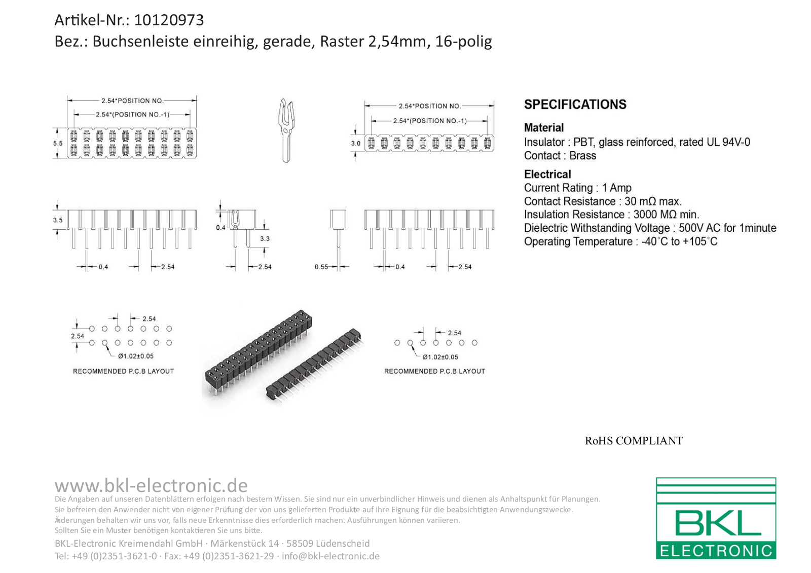 BKL BKL 10120973 Datasheet - ManualMachine.com