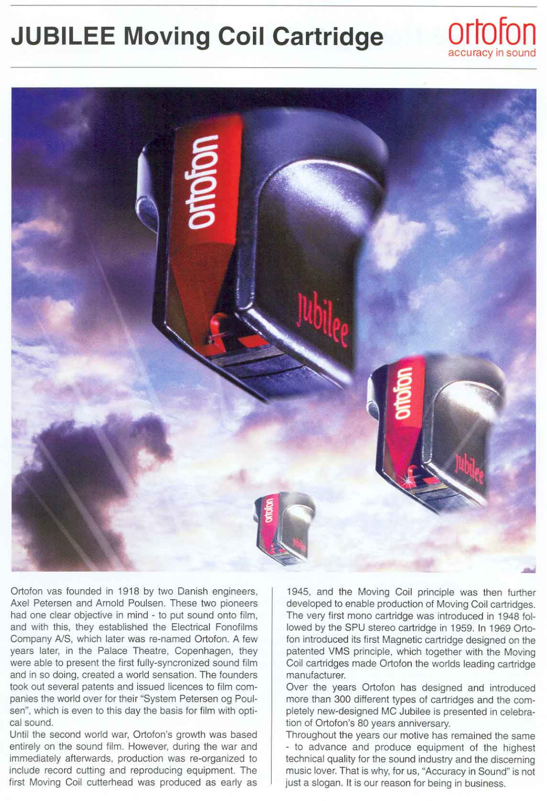 Ortofon Jubilee Brochure