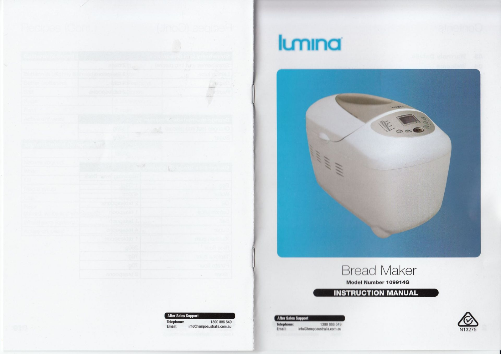 Aldi LUMINA, 109914G User Manual - ManualMachine.com