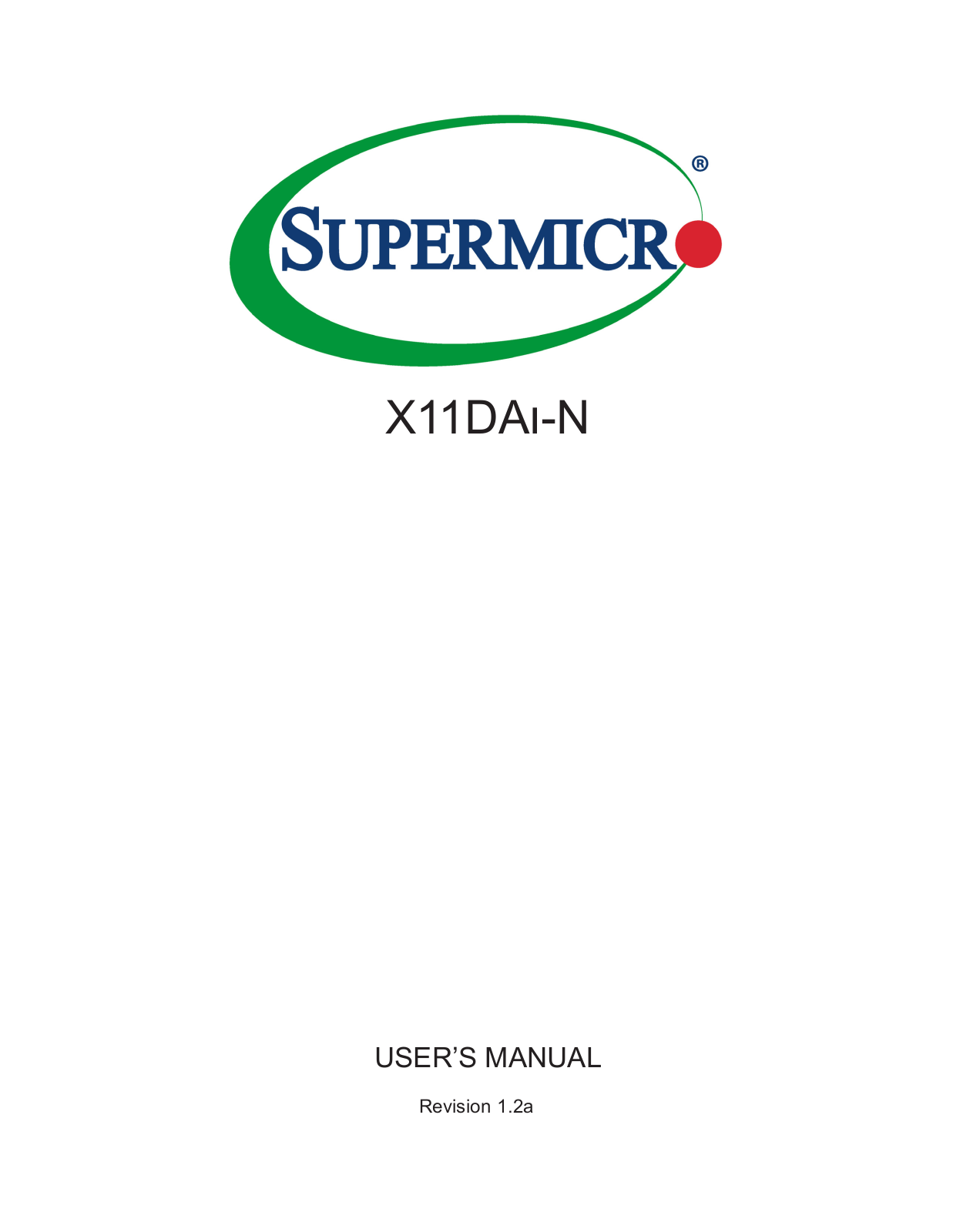 Supermicro X11DAi-N operation manual