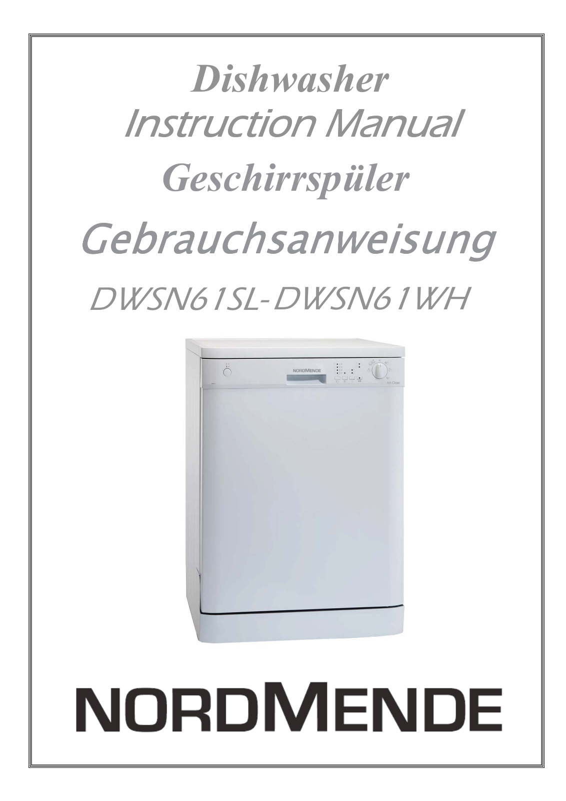 Nordmende DWSN61SL, DWSN61WH User Manual