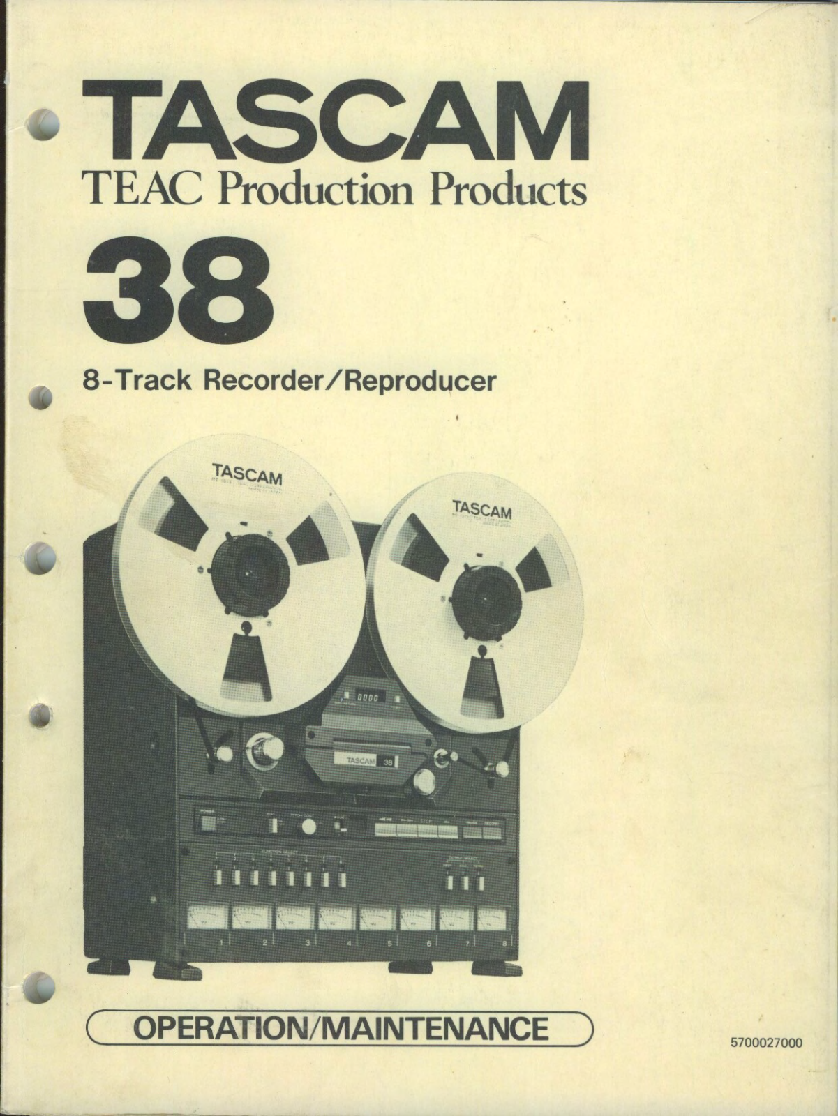 Tascam 38 Service manual