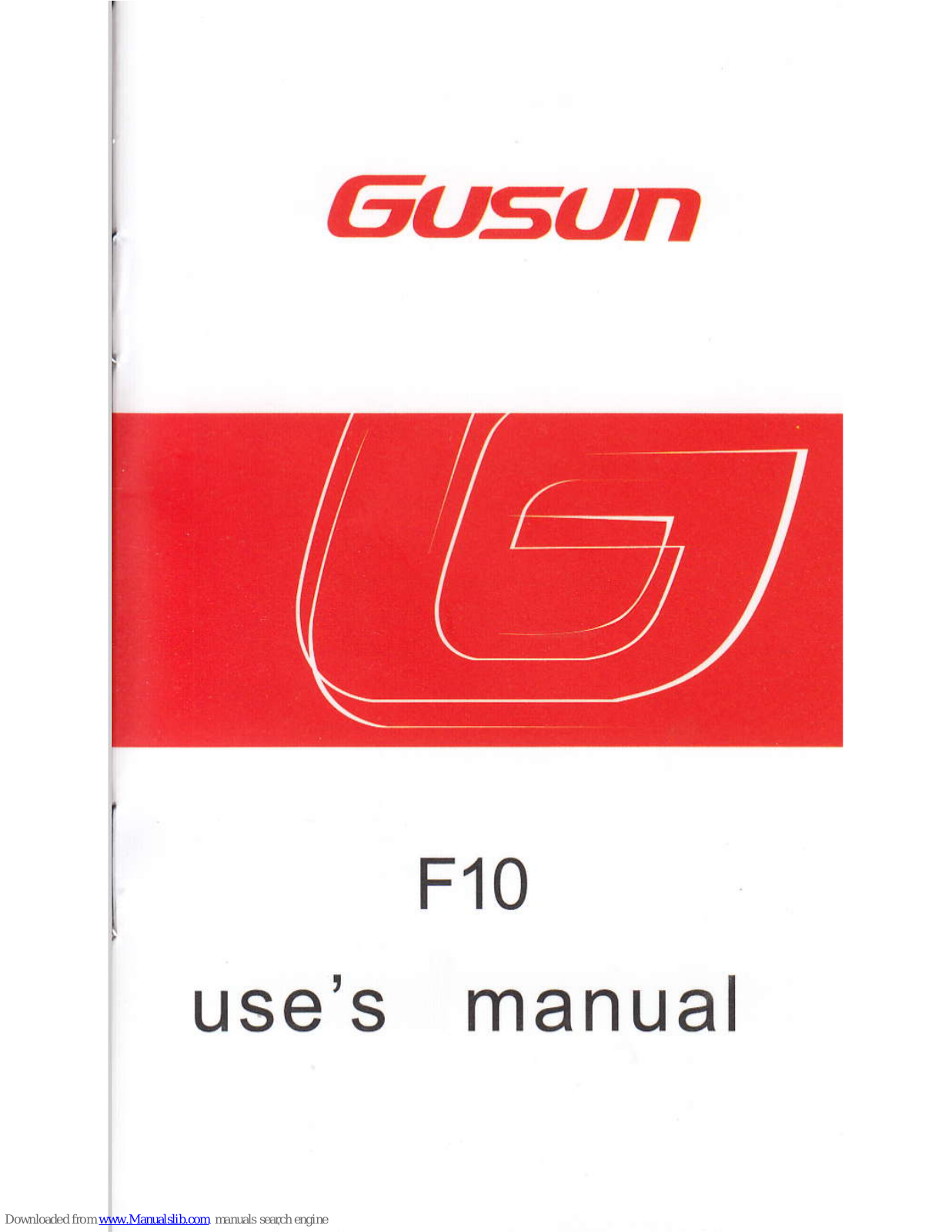 Gusun F10 User Manual - ManualMachine.com