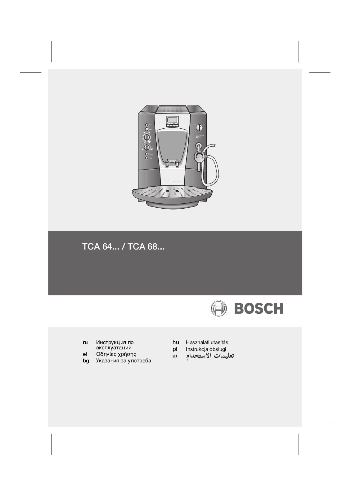 BOSCH TCA 6801 User Manual