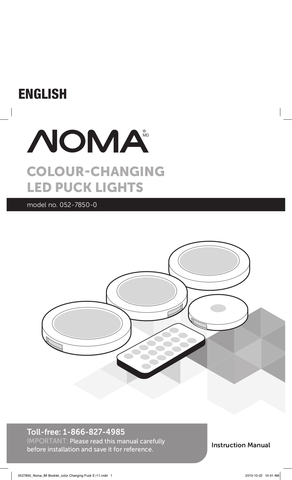 Noma 052-7850-0 User Manual