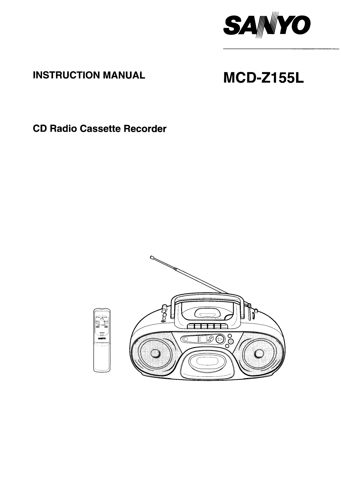 Sanyo MCD-Z155L Instruction Manual