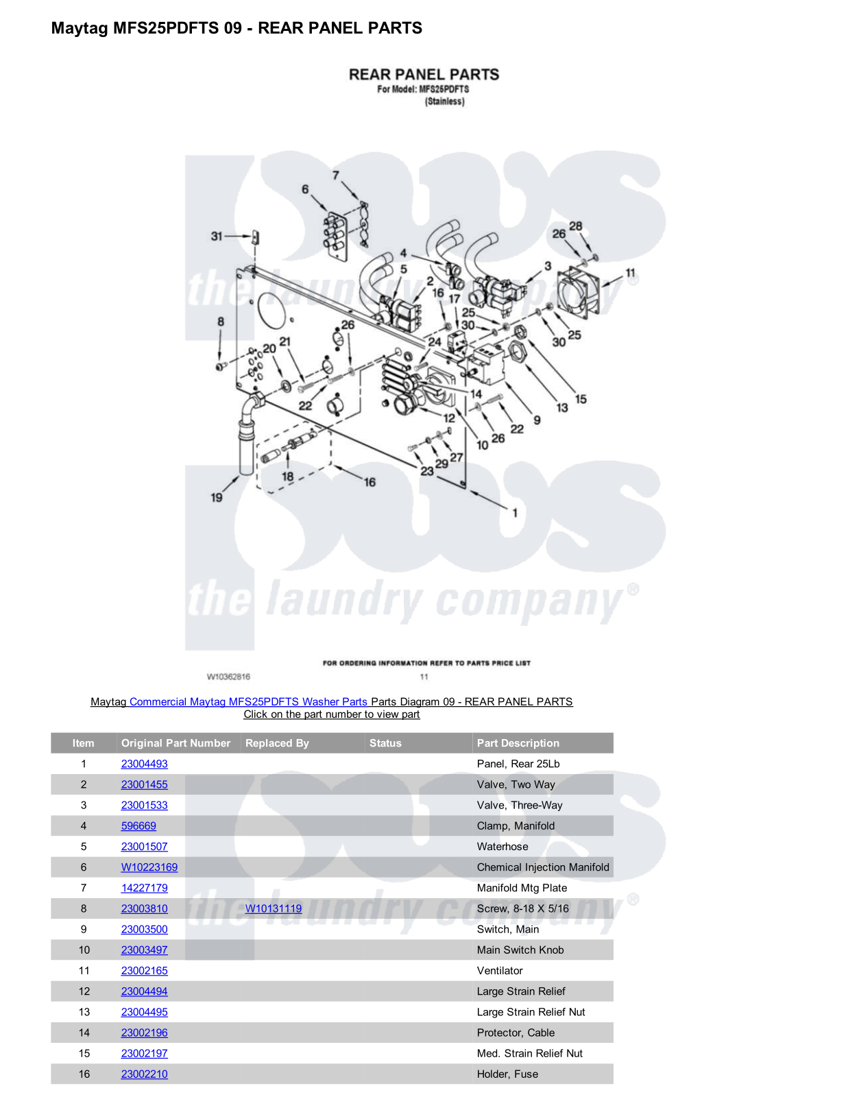 Maytag MFS25PDFTS Parts Diagram