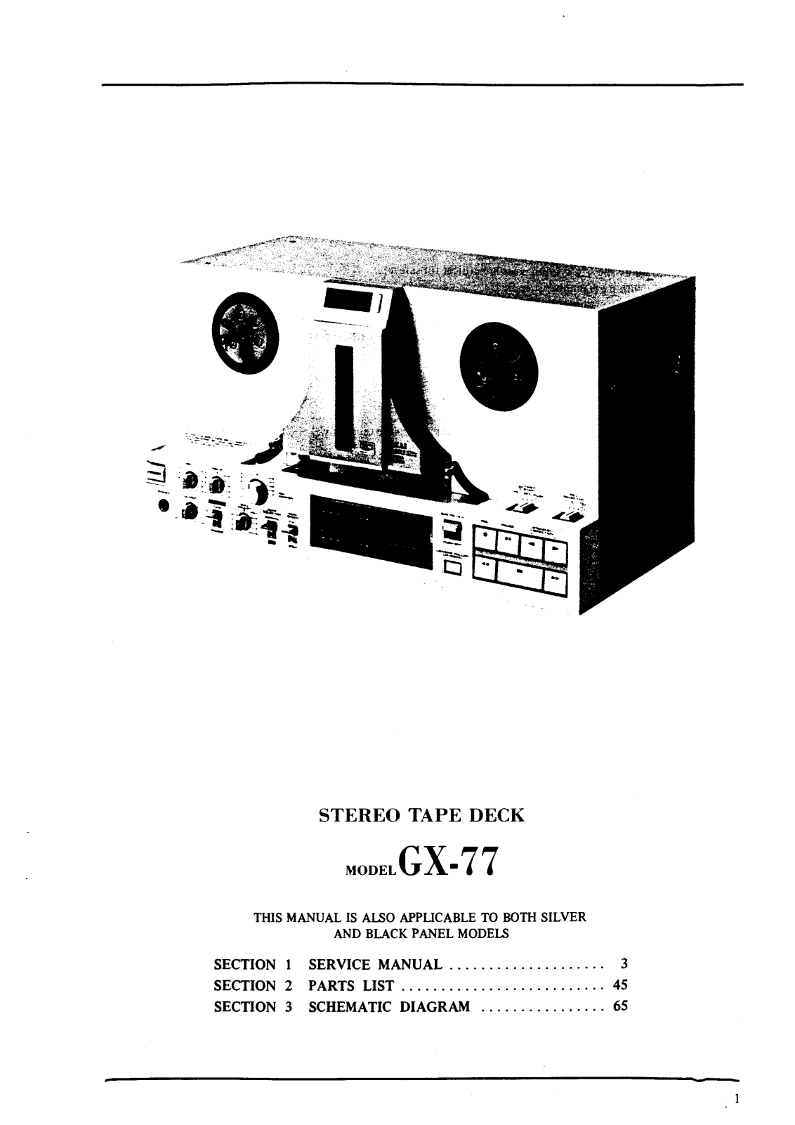 Akai GX-77 Service Manual