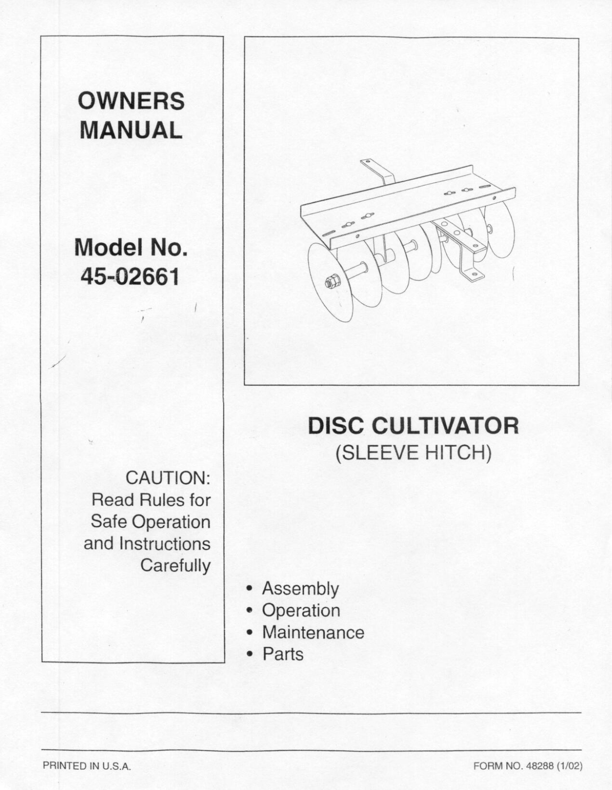 Agri-Fab 45-02661 User Manual