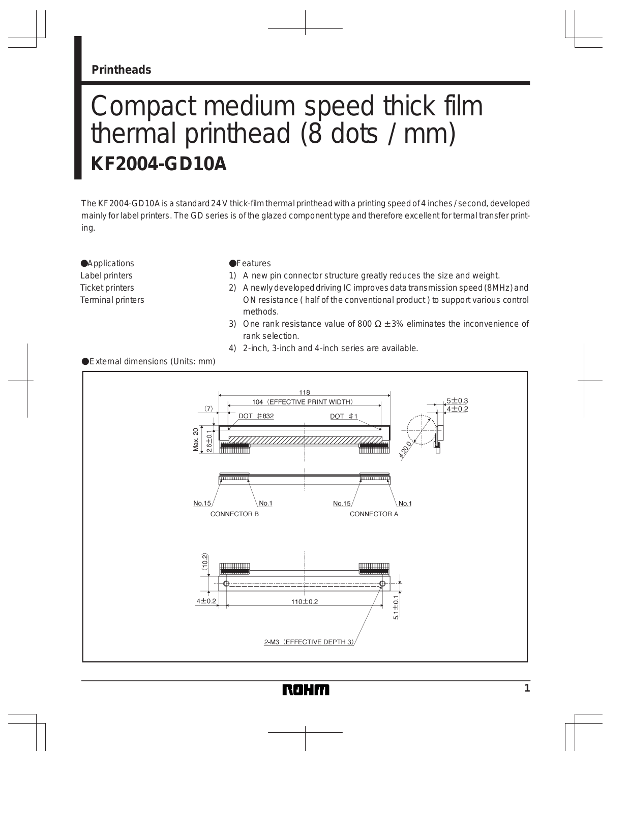 ROHM KF2004-GD10A Datasheet