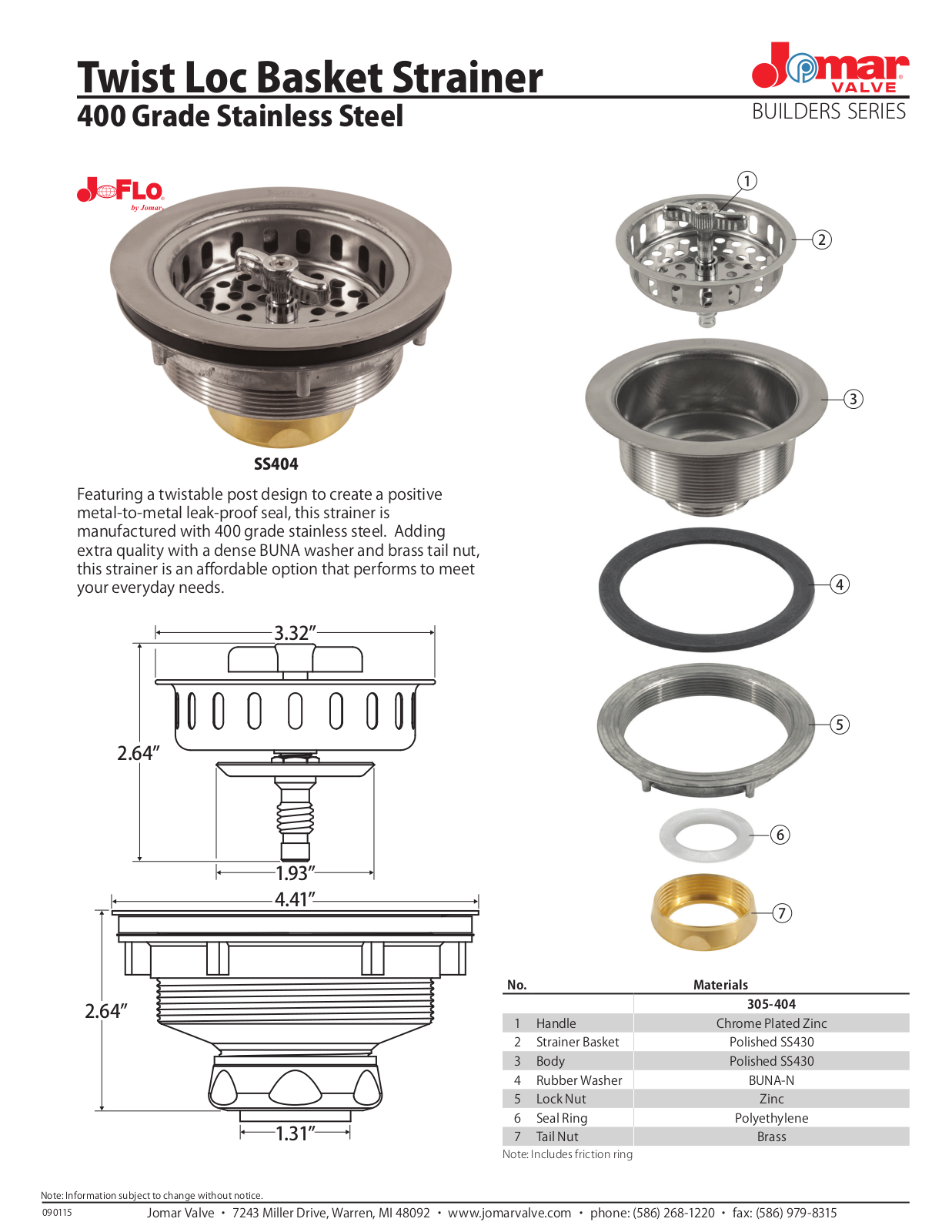 Jomar SS404 User Manual