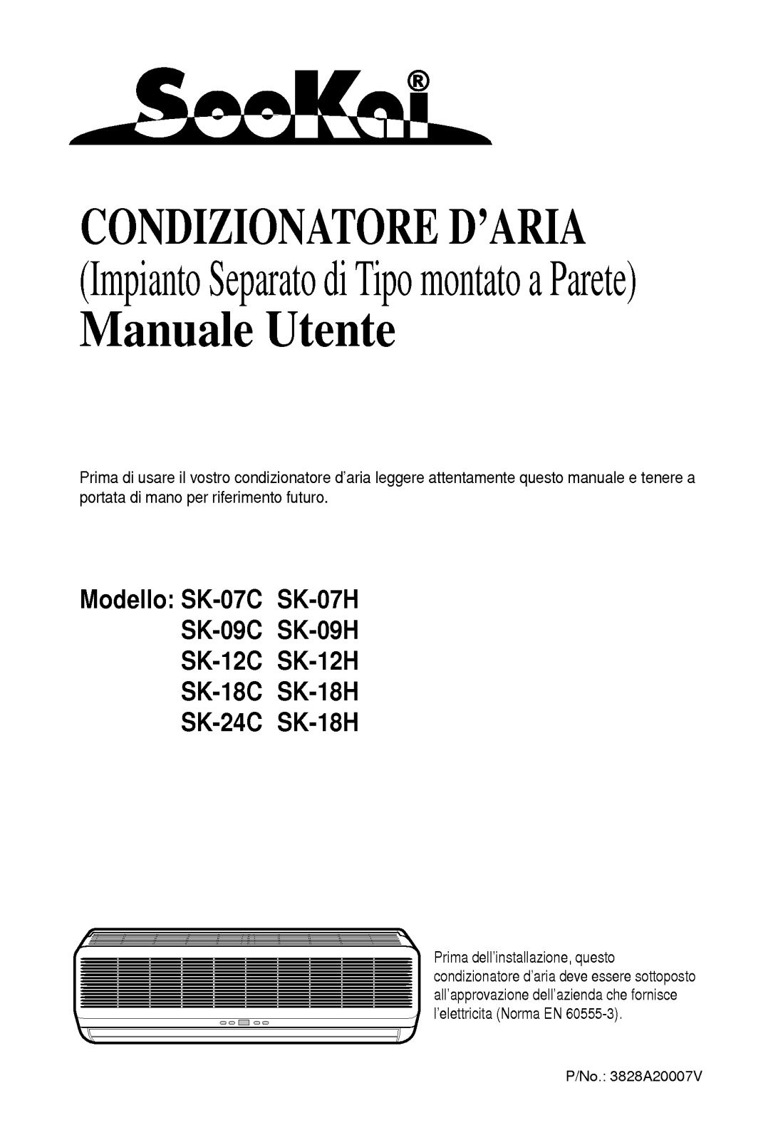 Lg sk-07c, sk-09c, sk-12c, sk-18c, sk-24c User Manual