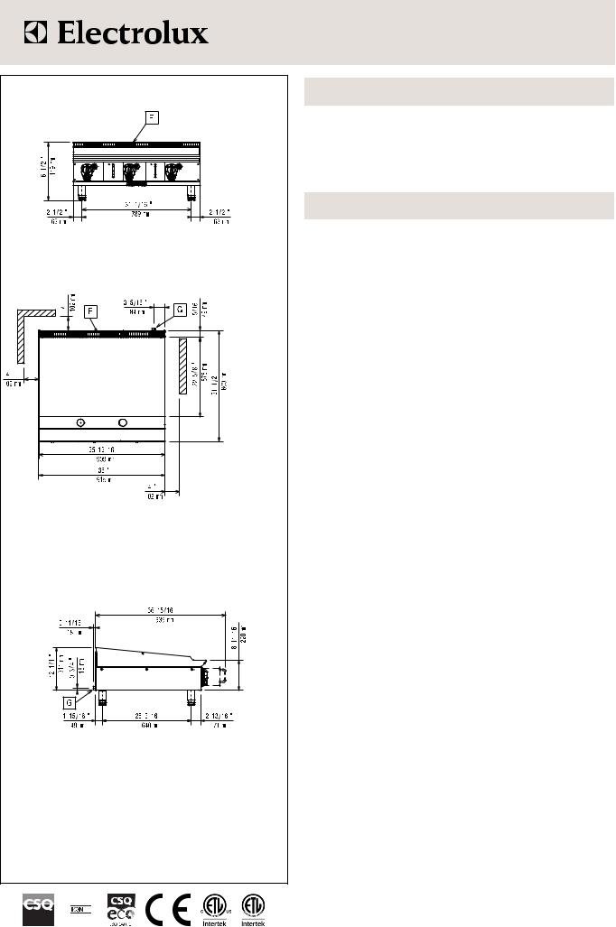 Electrolux 169018 (ARG36FR) General Manual