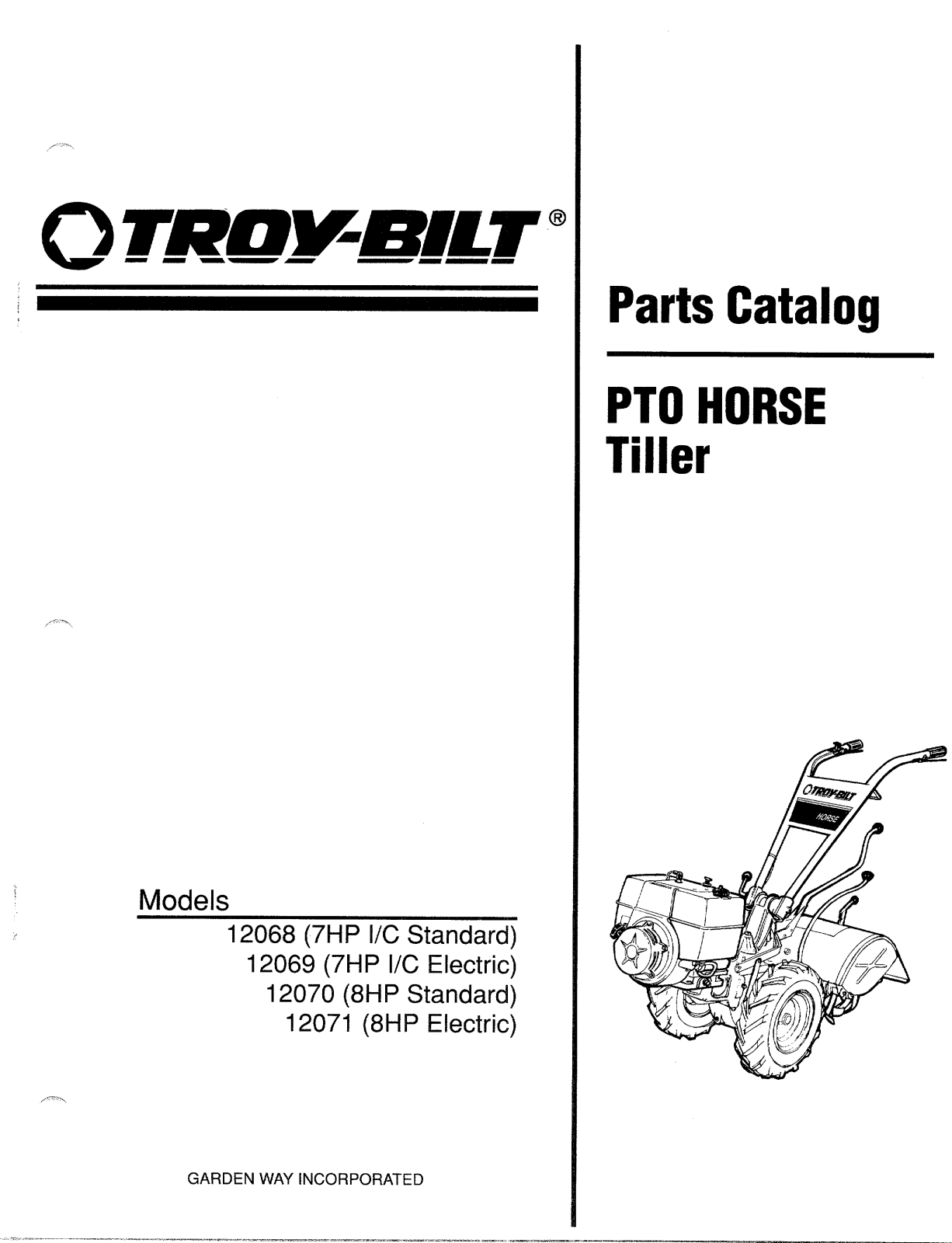 Troy-Bilt 12068-7HP, 12068 User Manual