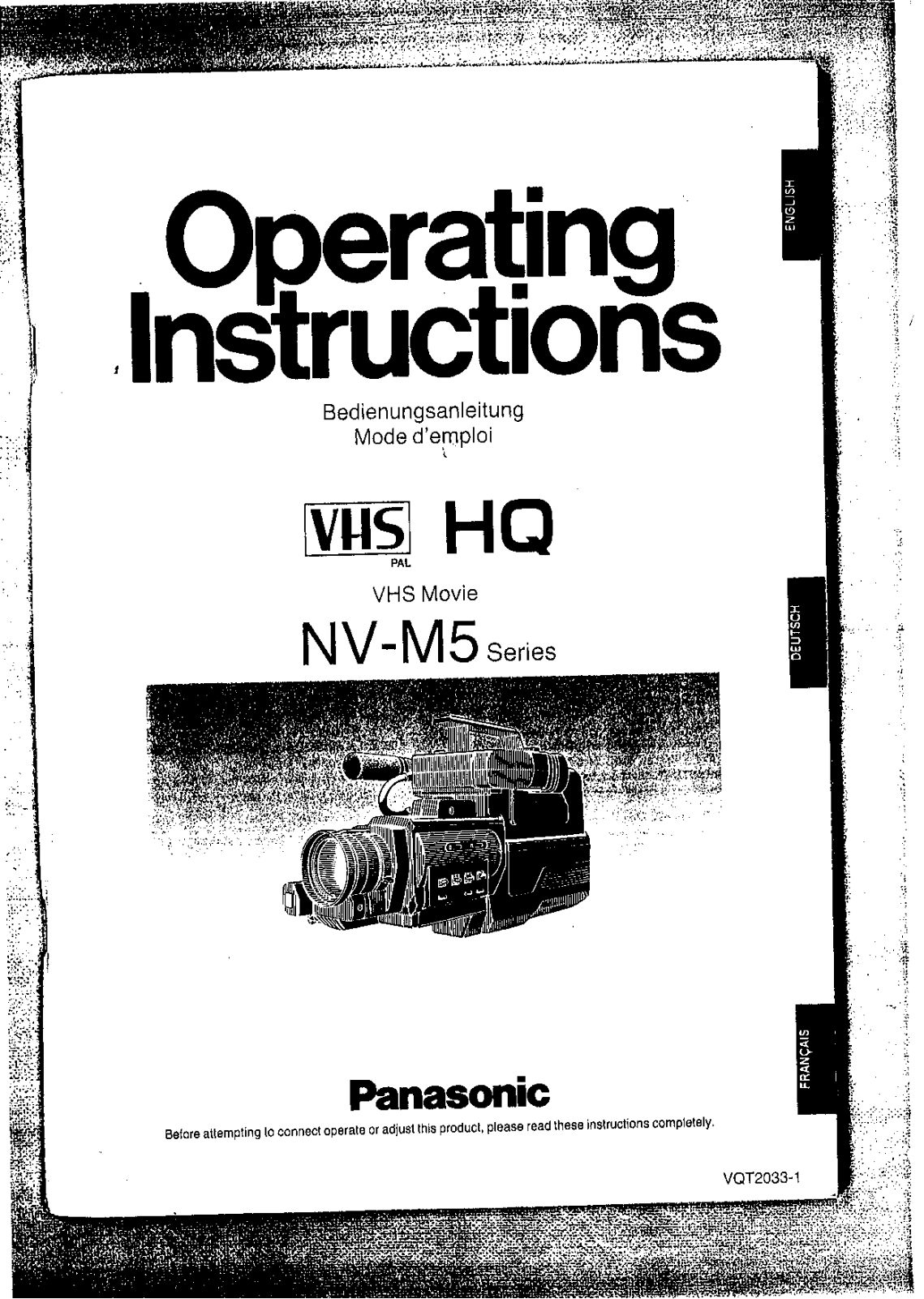 Panasonic NVM5 User Manual