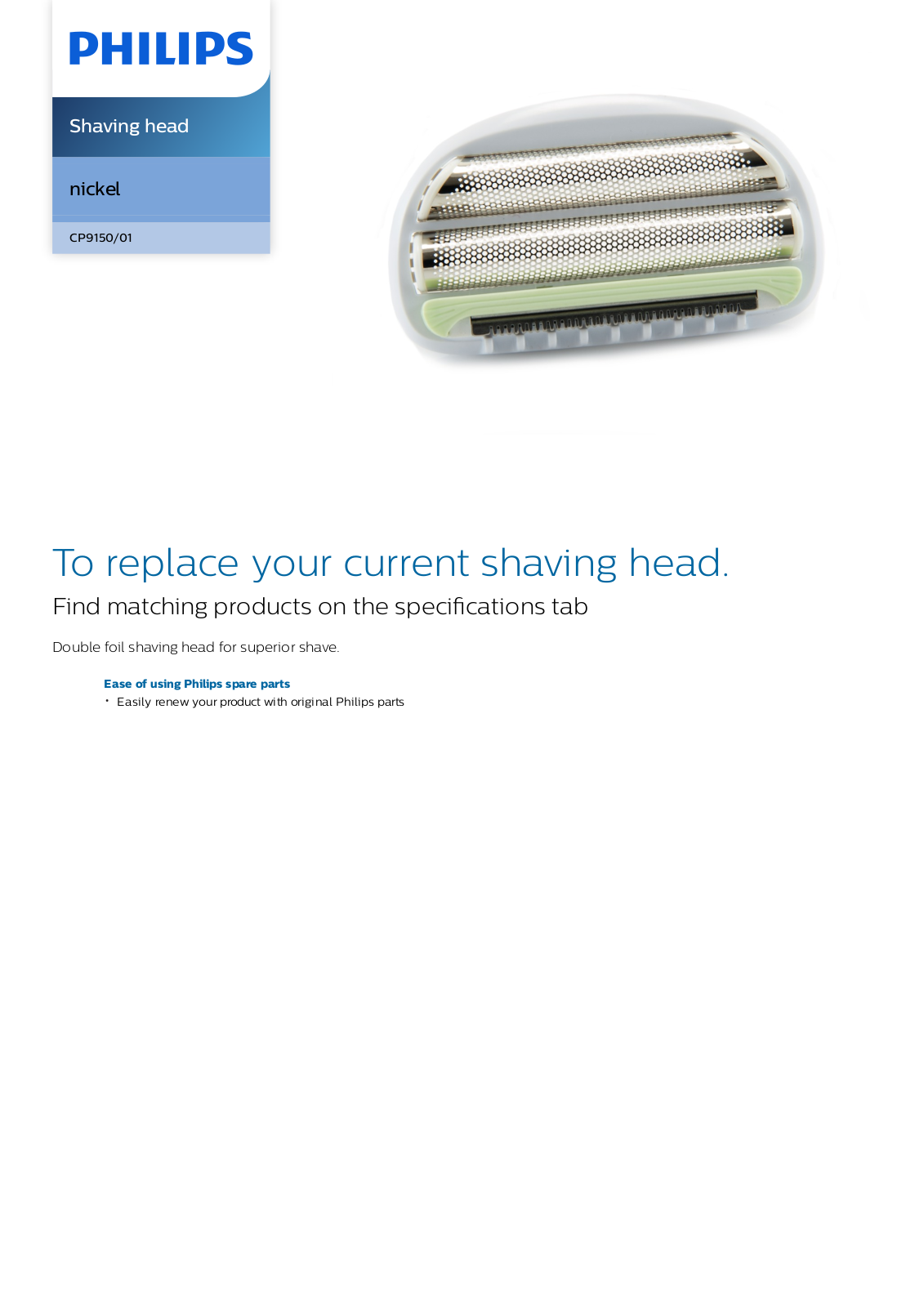Philips CP9150/01 leaflet - ManualMachine.com