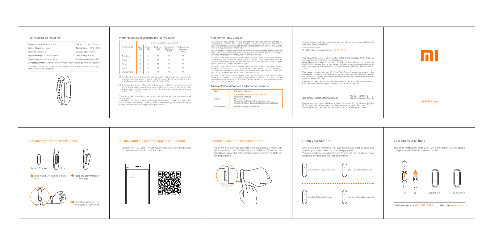 Anhui Huami Information Technology XMSH01HM Users Manual