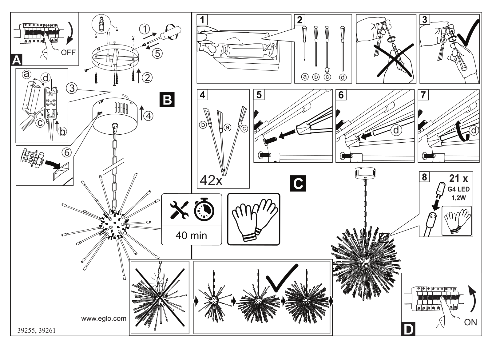 Eglo 39261 operation manual