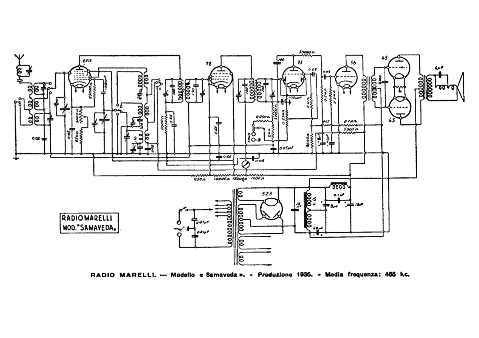 Radiomarelli samaveda schematic