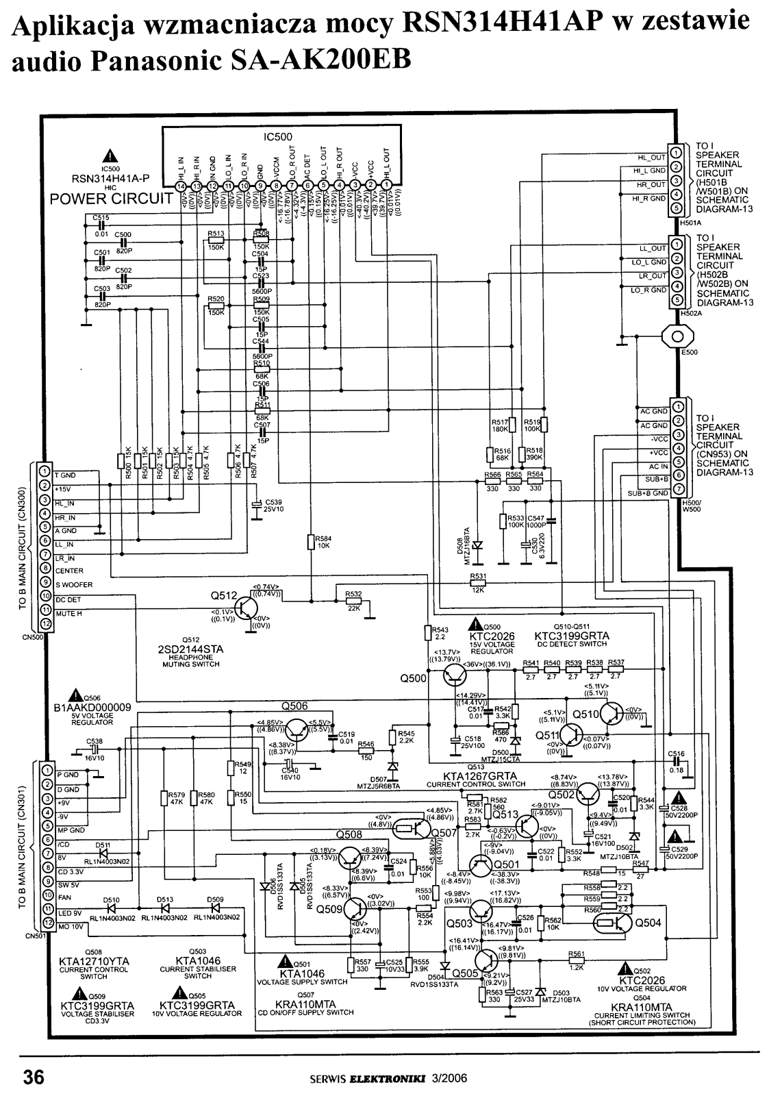 Panasonic SA-AK200EB Schematic