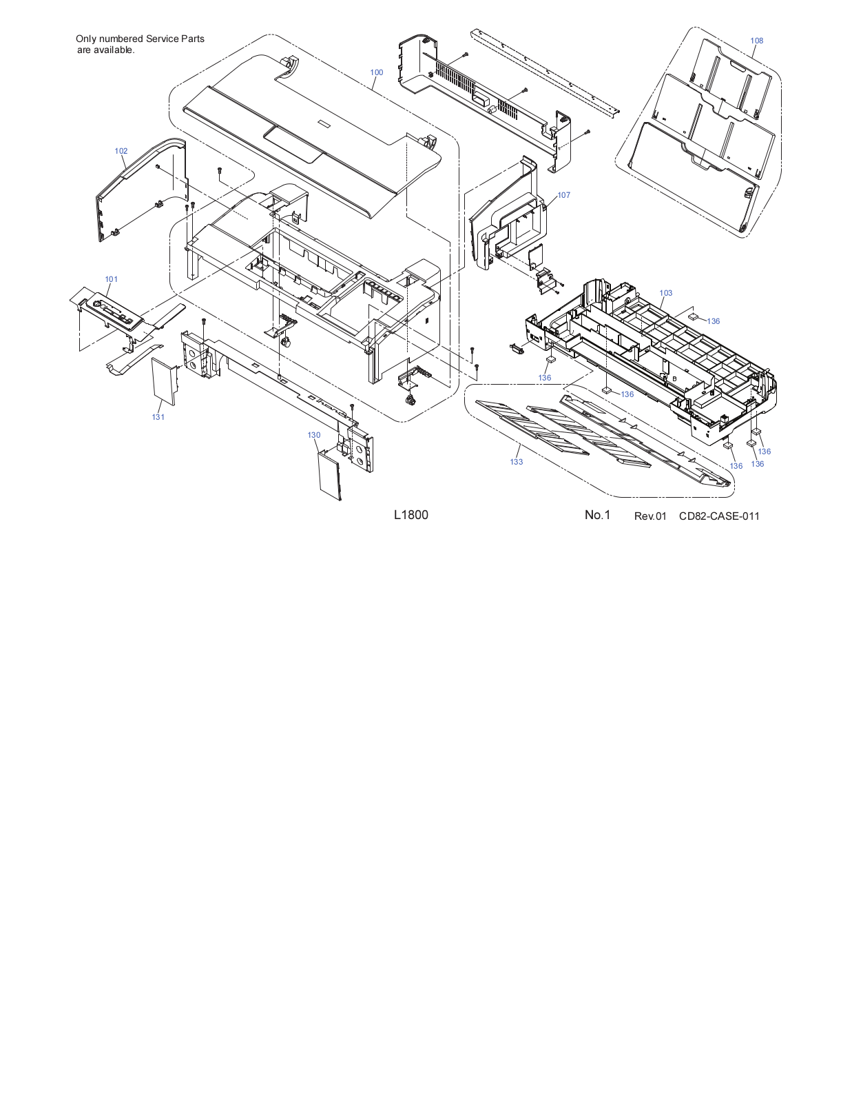 Epson L1800 Exploded Diagrams 2