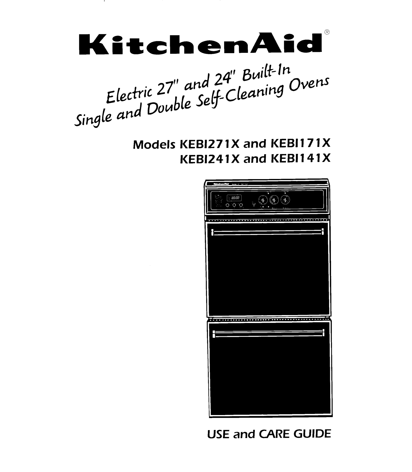 KitchenAid KEBI171X, KEBI141X, KEBI241X, KEBI271X User Manual