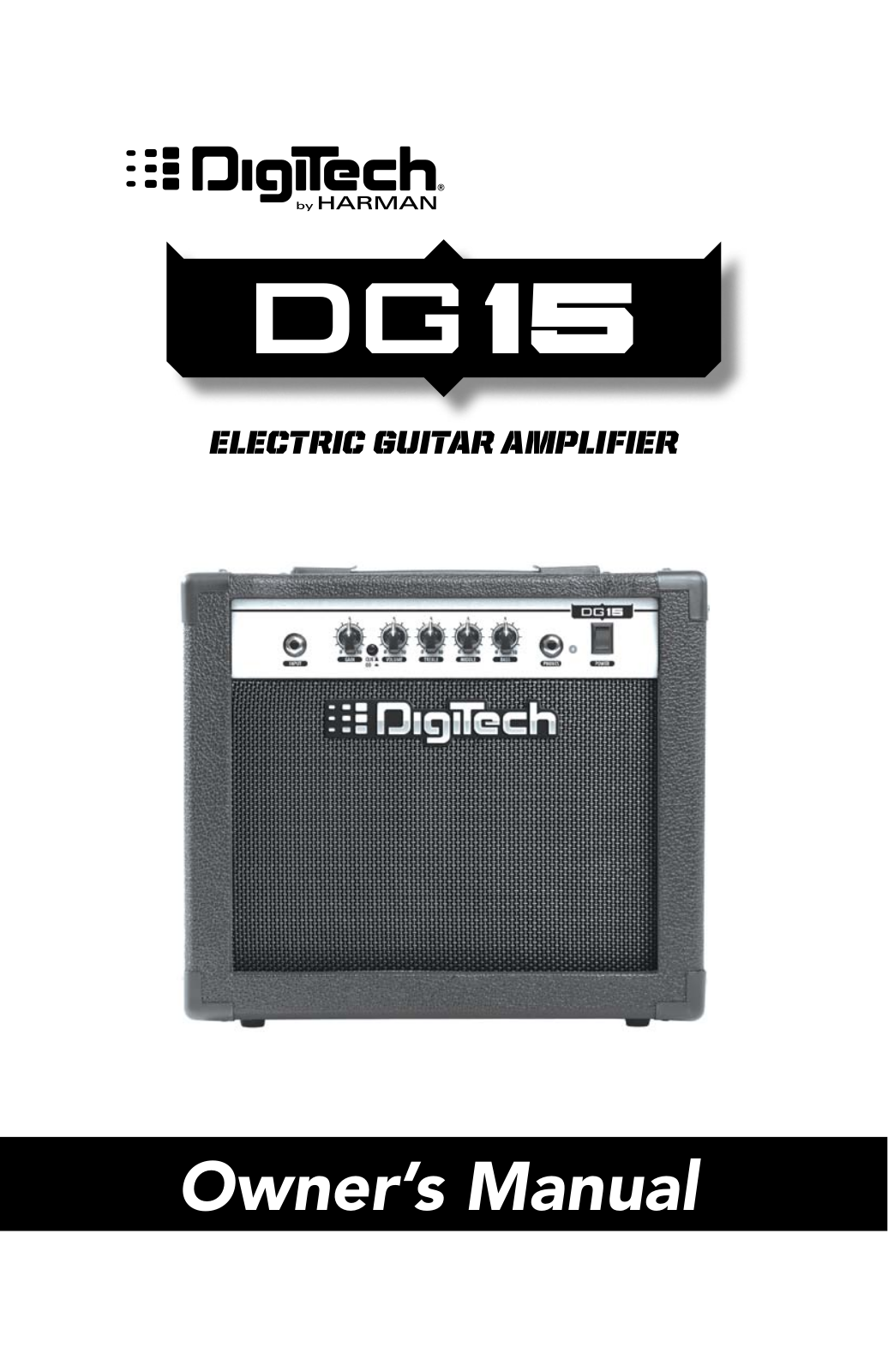 DigiTech DG15 Owner’s Manual