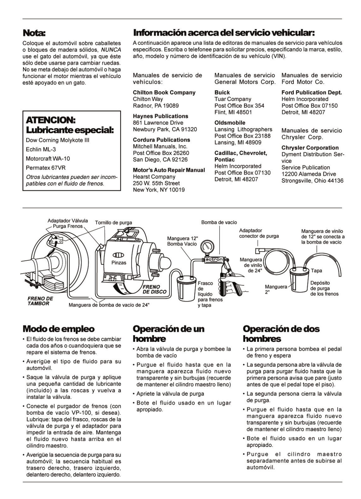 Actron CP7835 Operating Instructions