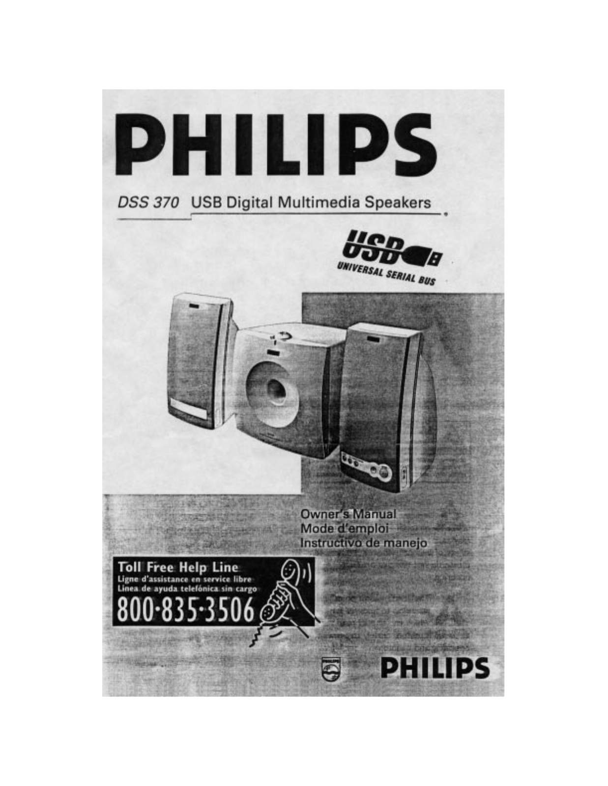 Philips DSS370S1, DSS37017, DSS370/10, DSS370/05 User Manual