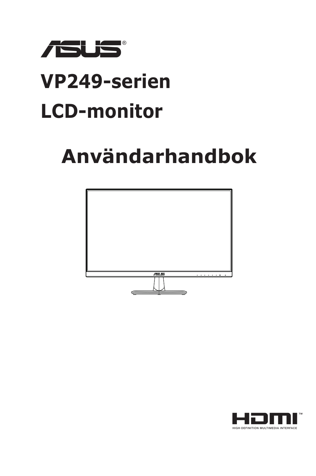 Asus VP249HR, VP249HE User’s Manual