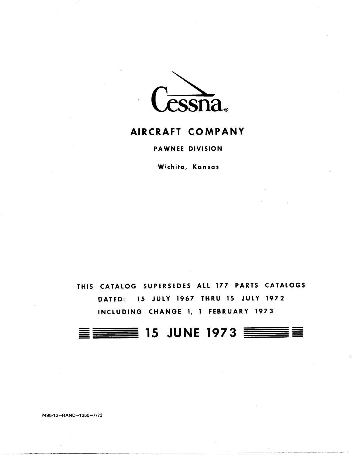 Cessna 177 catalog