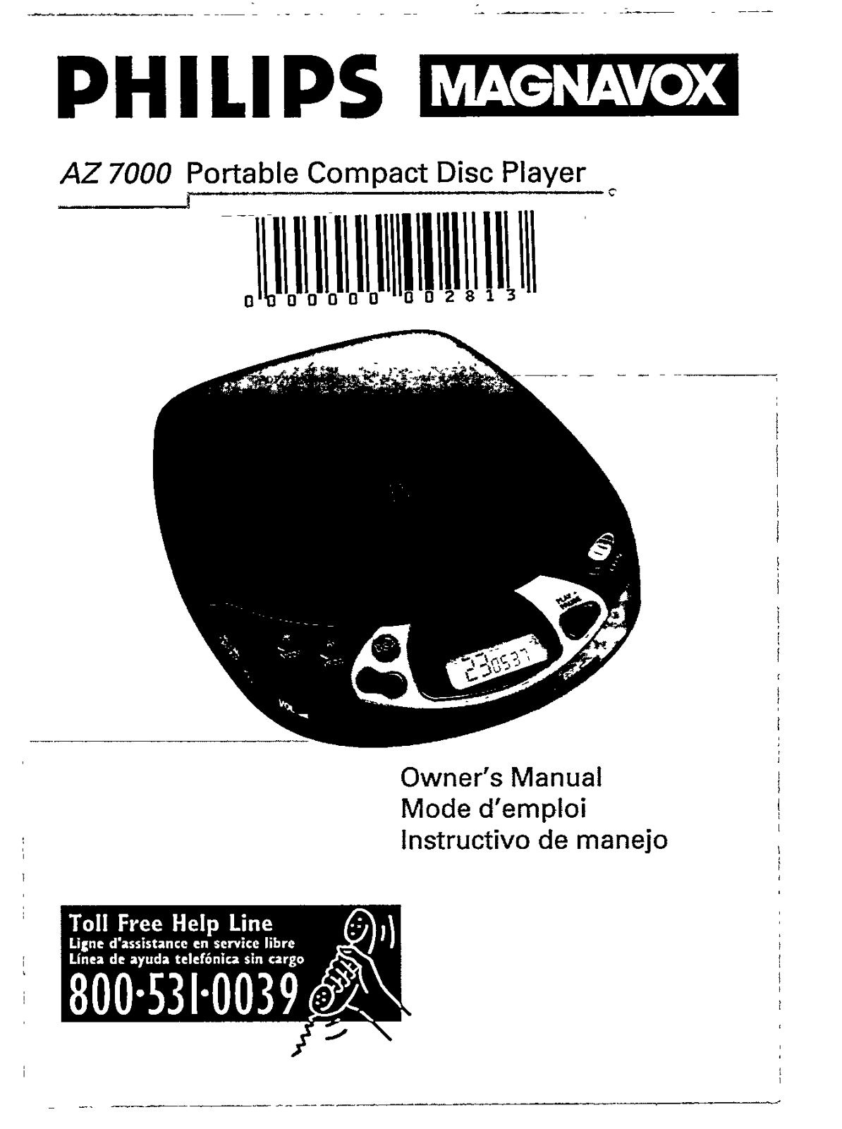 Philips AZ7000 User Manual