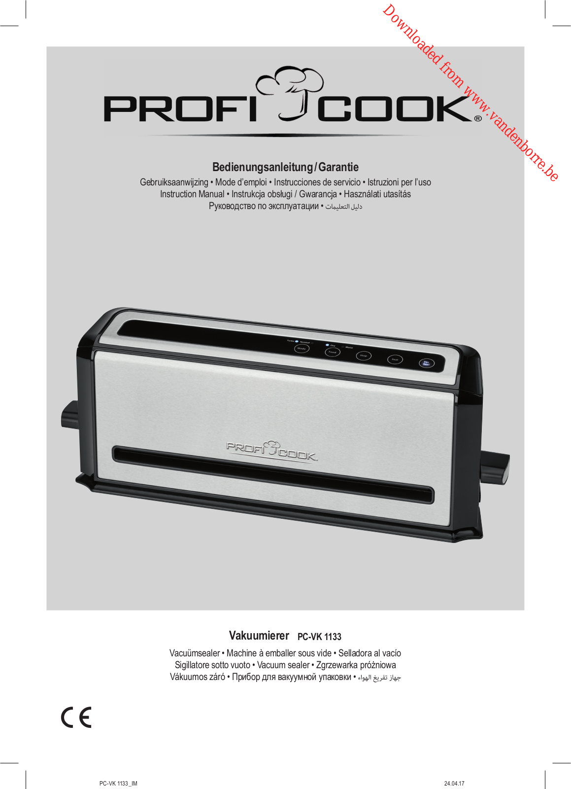 PROFICOOK VK1133 User Manual