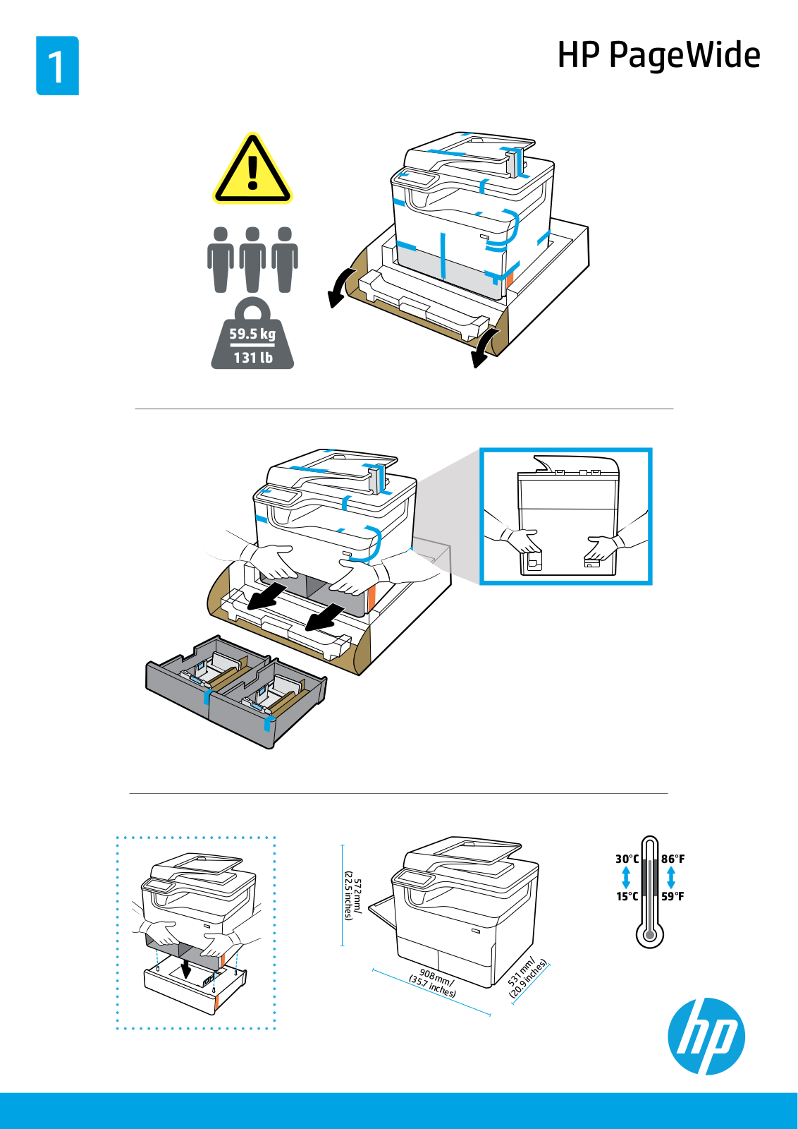 HP PageWide 772dw, PageWide 772dn Setup guide