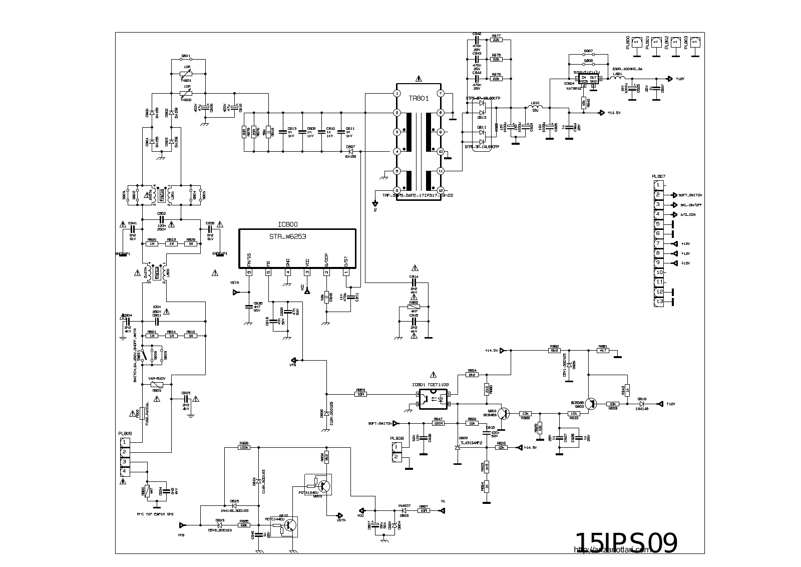 VESTEL 15IPS09 Schematic