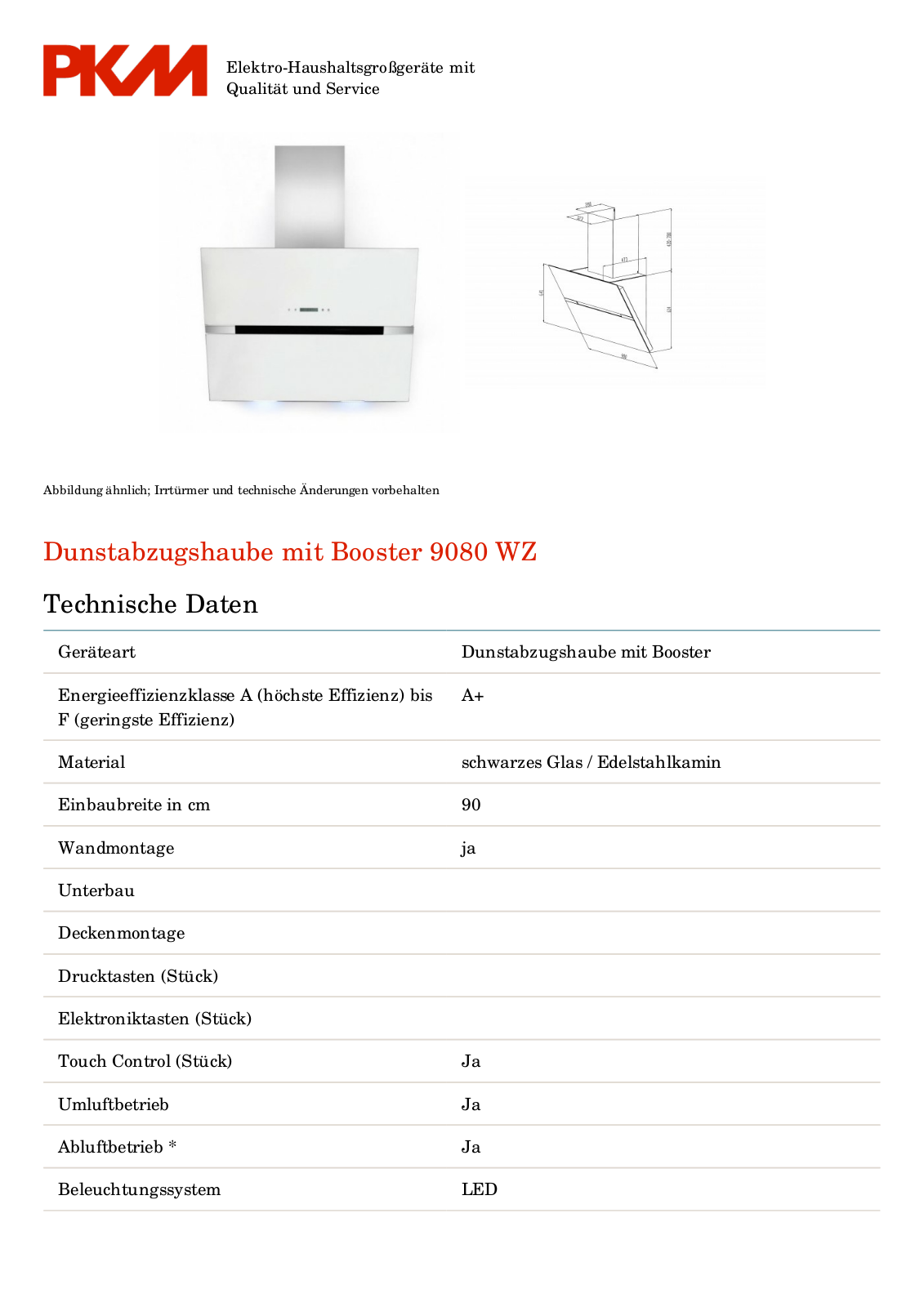 PKM 9080 WZ Service Manual