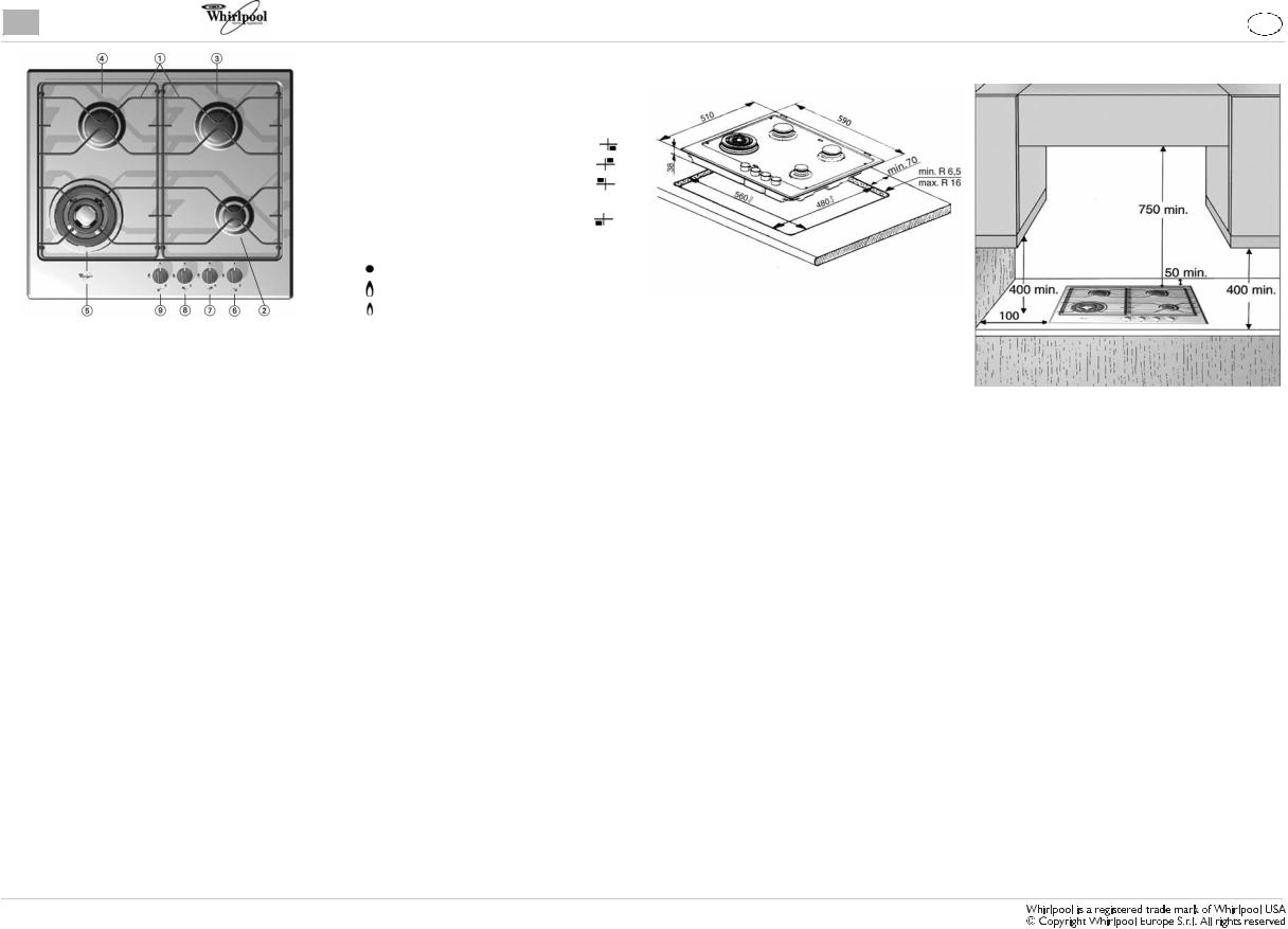 Whirlpool AKT 609 DATASHEET