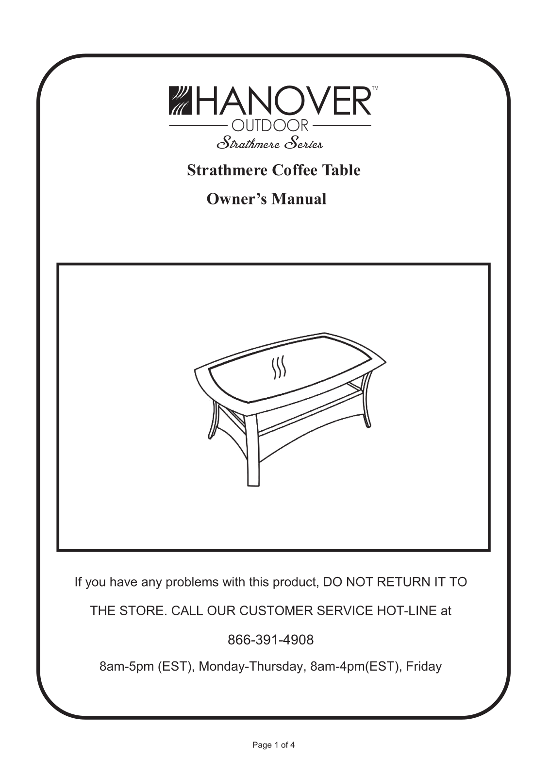 Hanover STRATHMERE6PCRED User Manual - ManualMachine.com