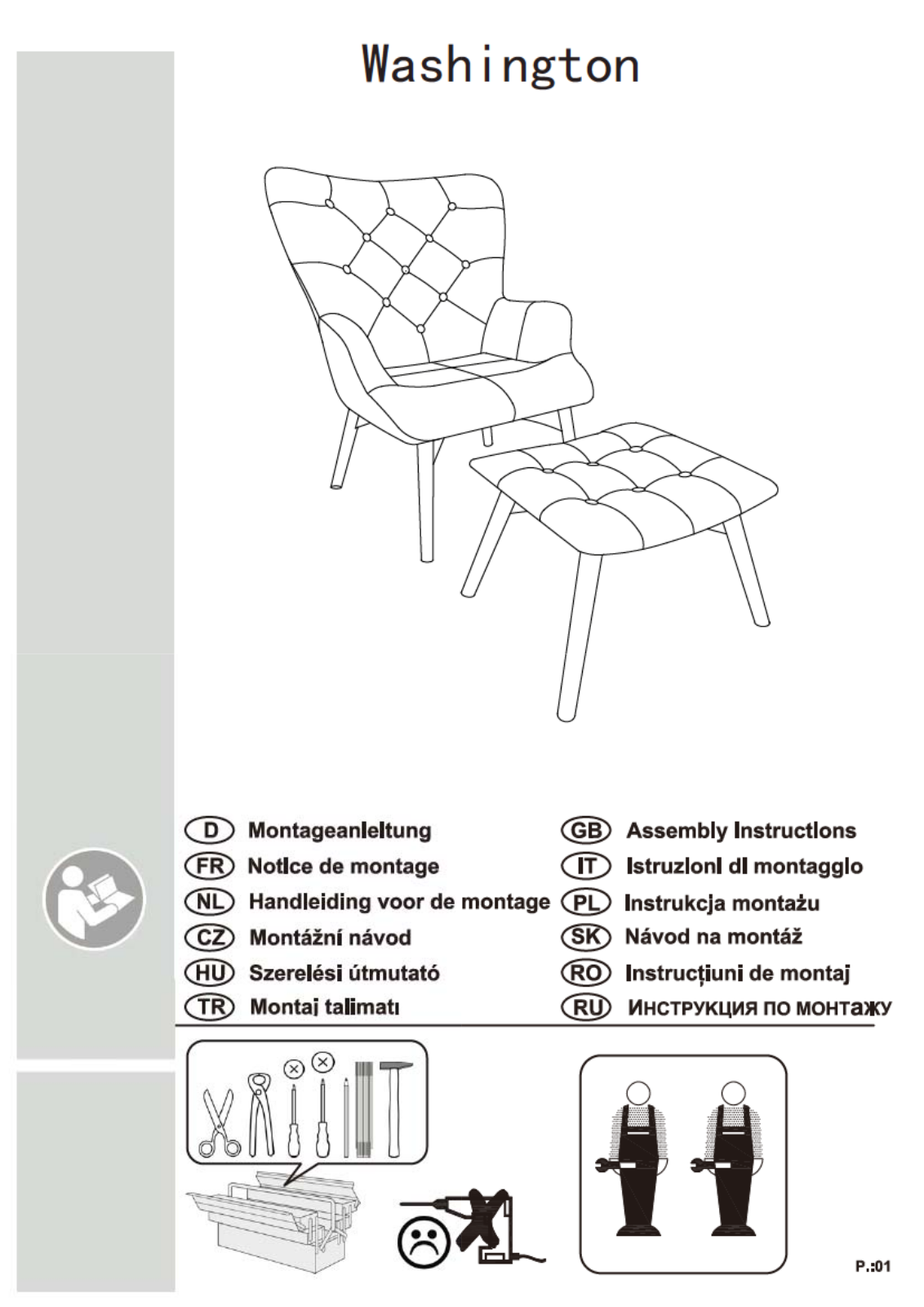 Home affaire Washington Assembly instructions