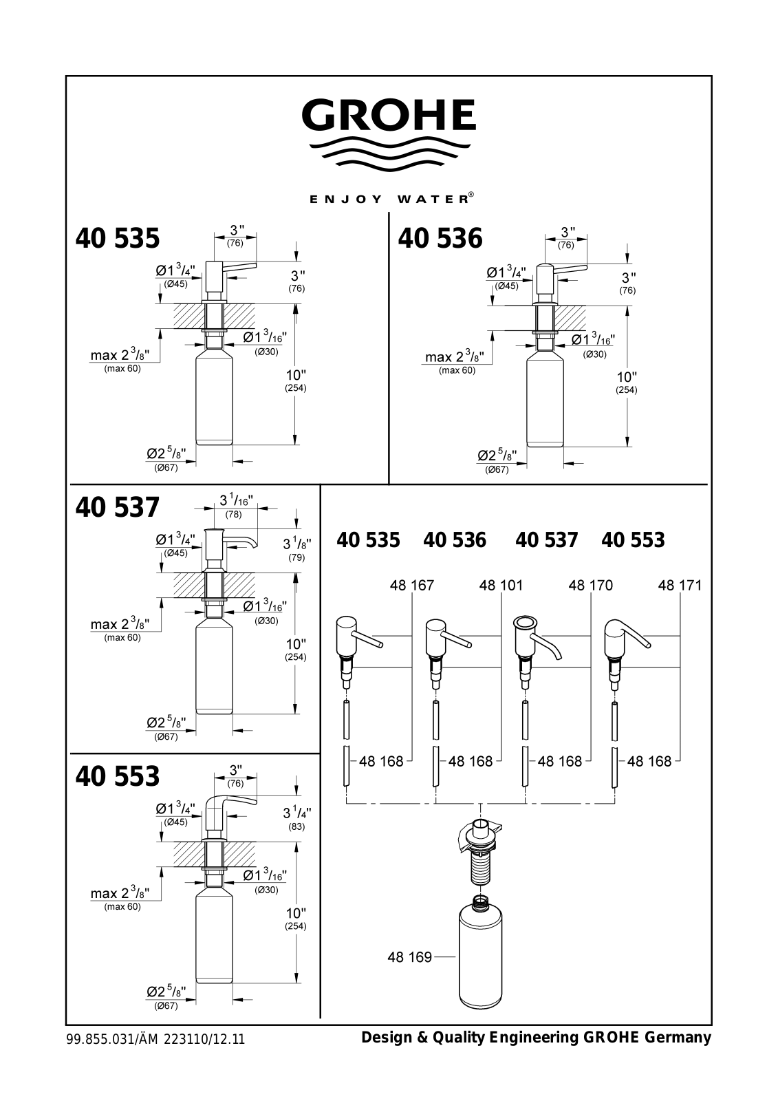 Grohe 40535000 Service Manual