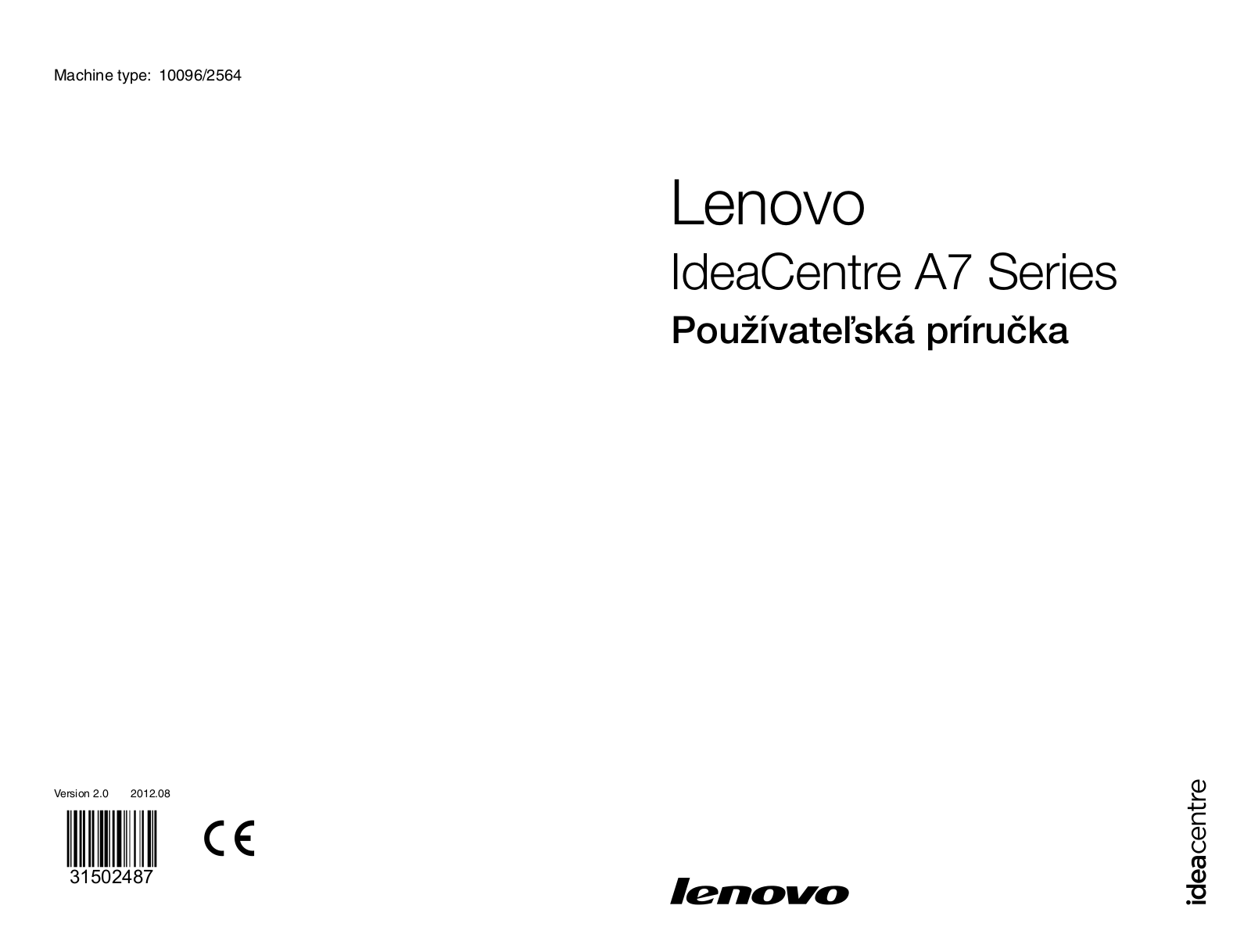 Lenovo IdeaCentre A7 Series User Guide