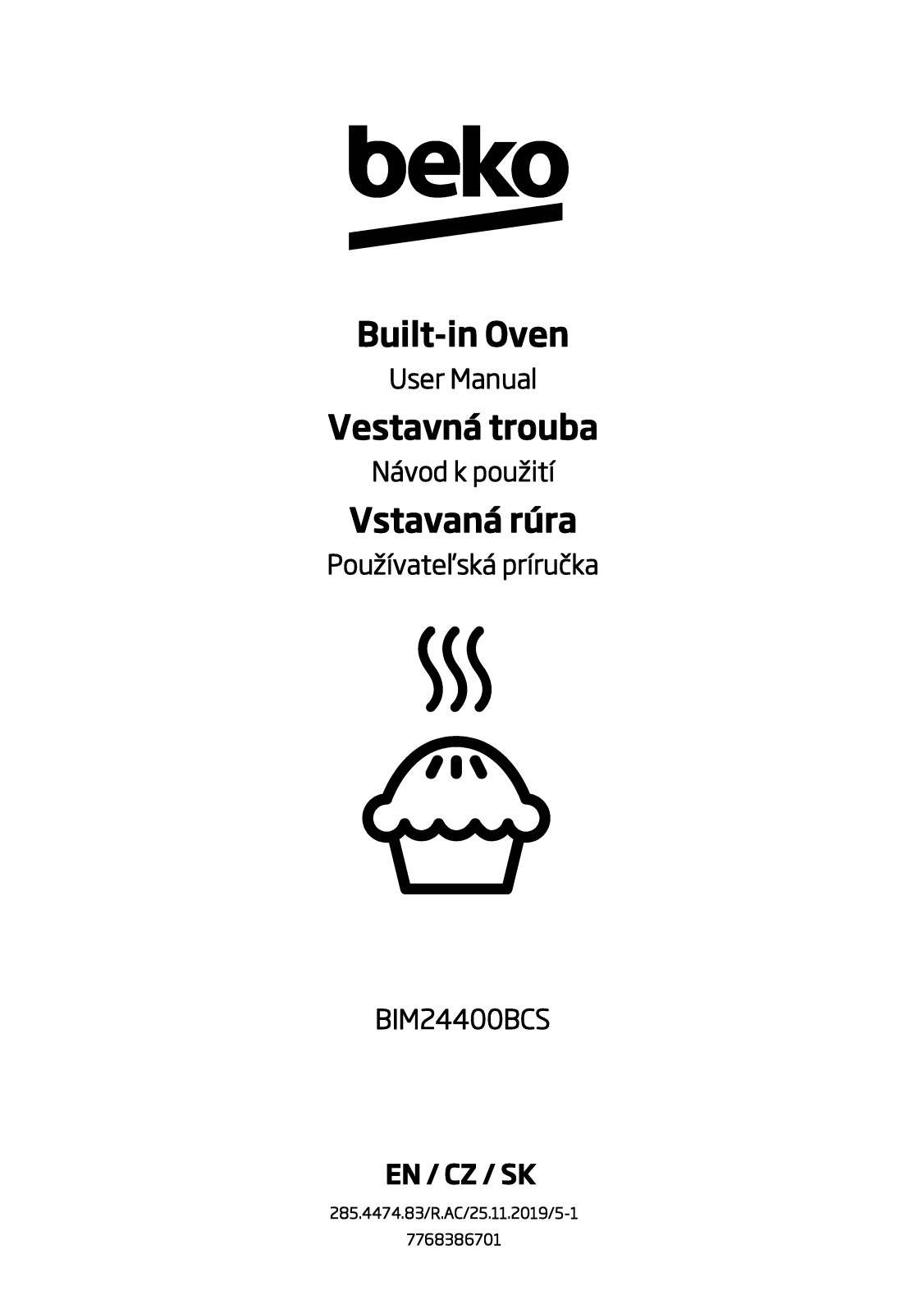 Beko BIM24400BCS User manual