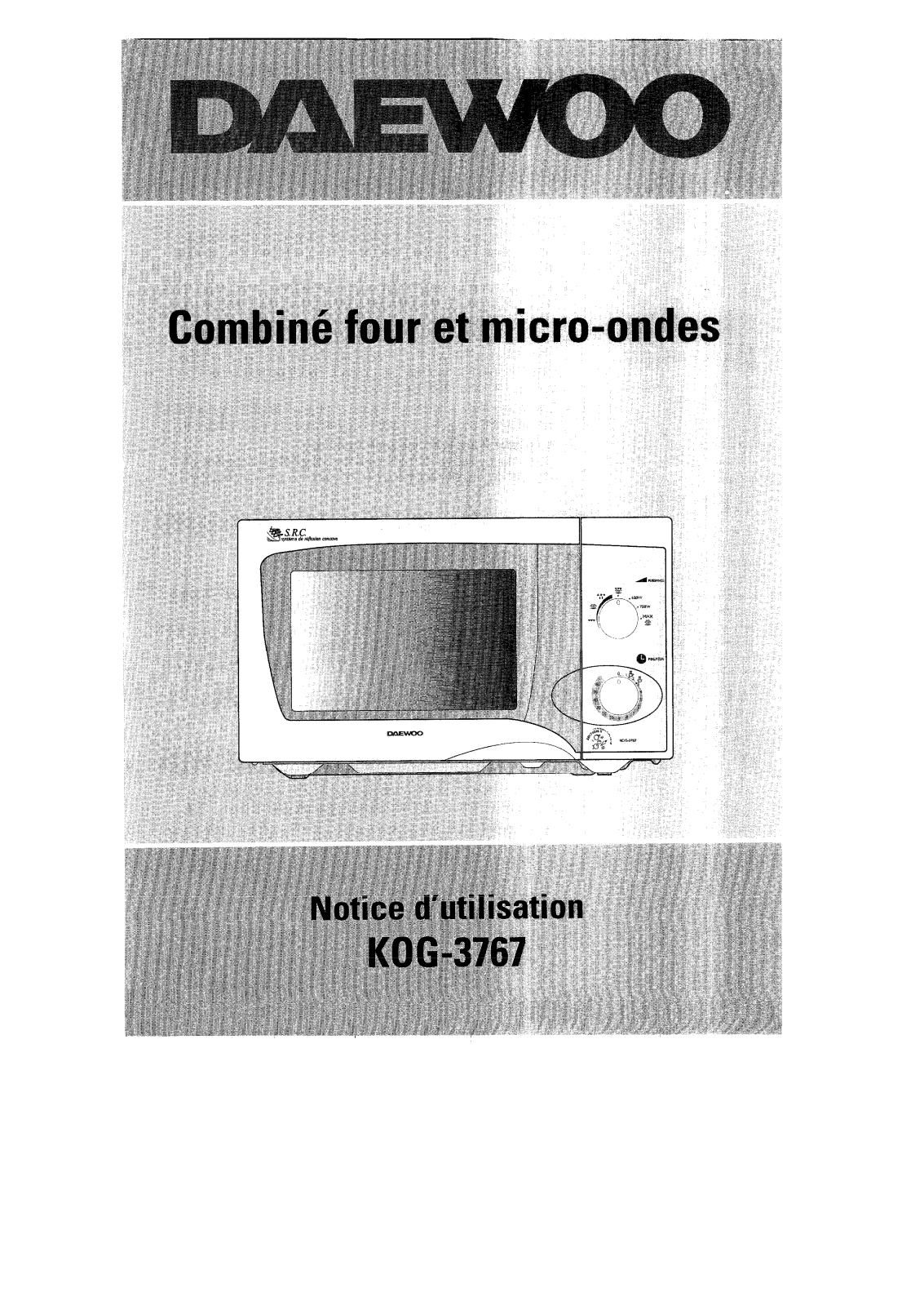 DAEWOO KOG3767 User Manual