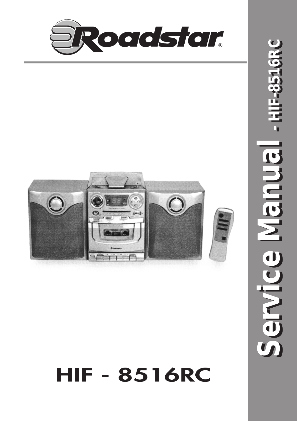 roadstar HIF - 8516RC, HIF 8516RC Service Manual
