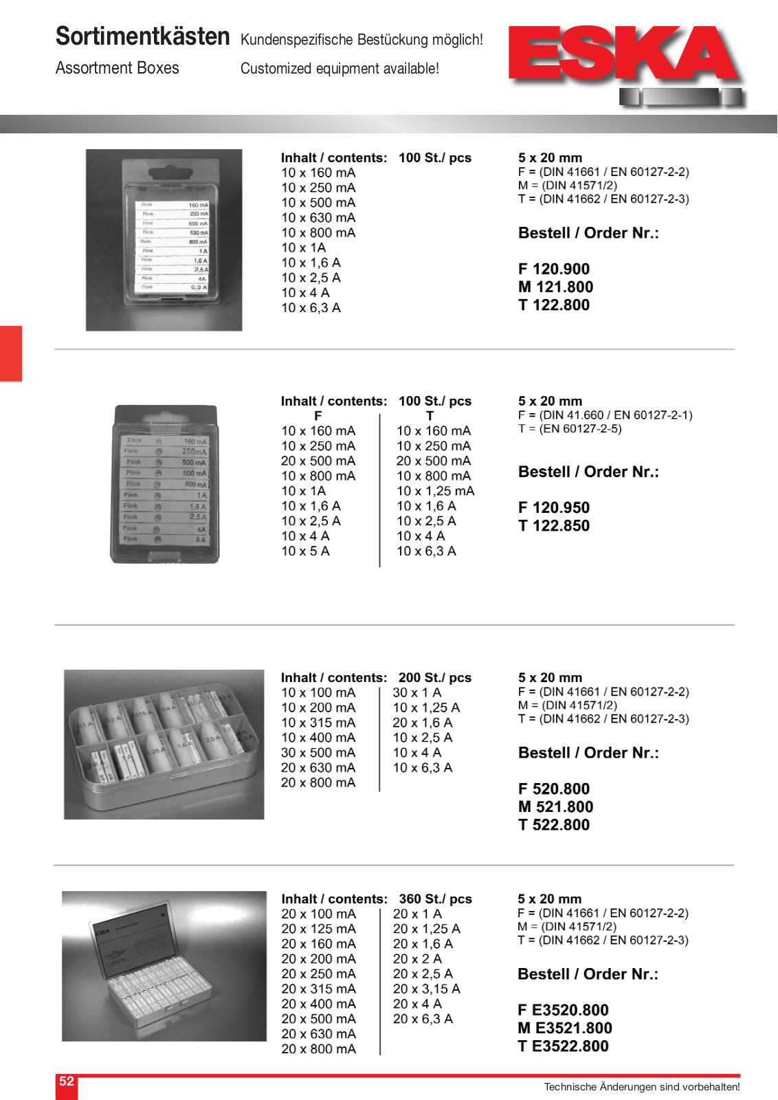 ESKA SORTIMENT KF Datasheet - ManualMachine.com