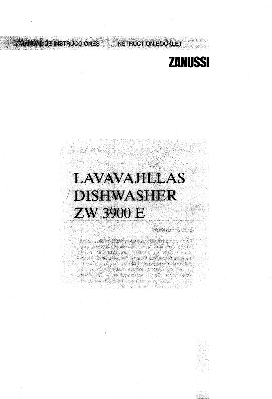 Zanussi ZW3900E User Manual